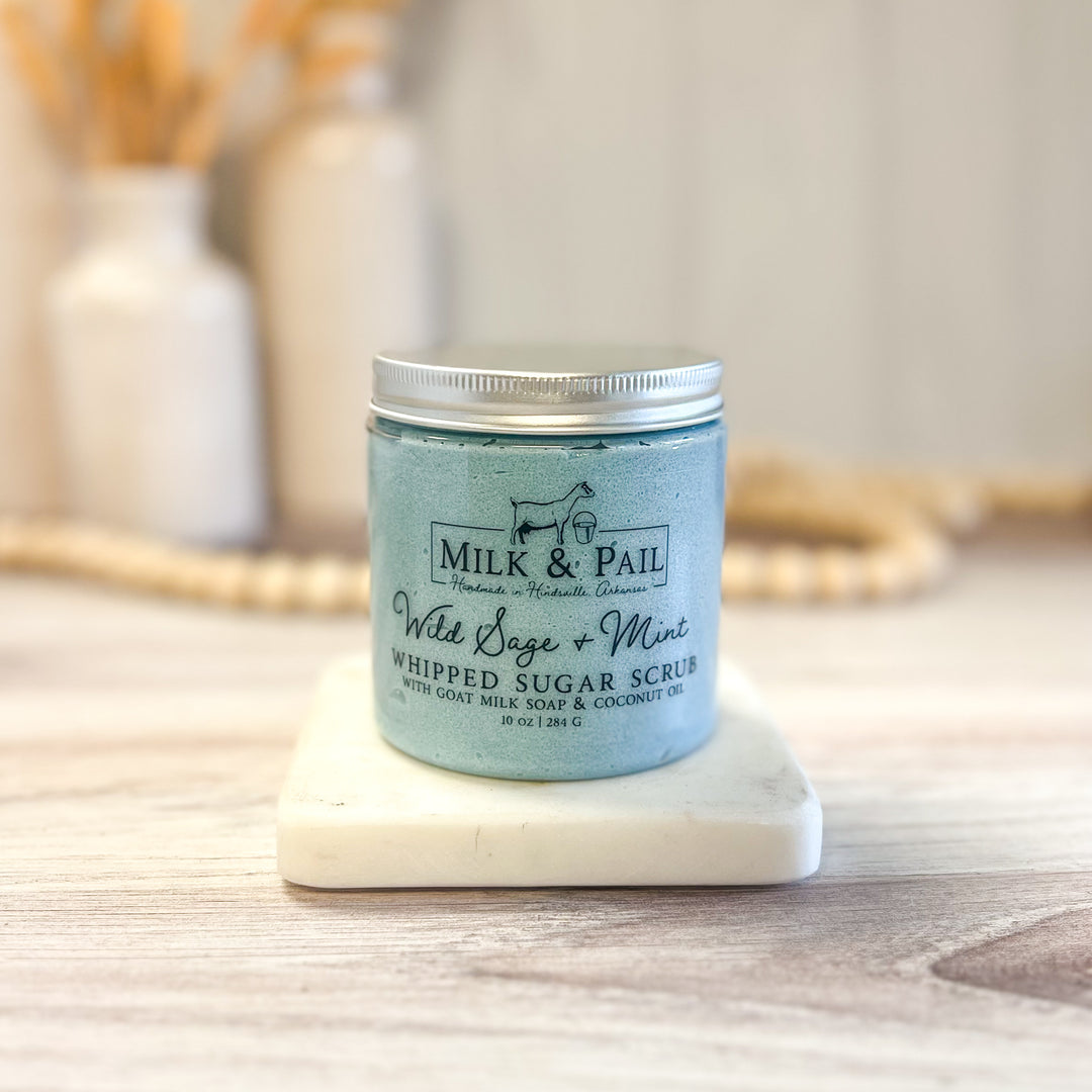 Wild Sage and Mint Whipped Sugar Scrub