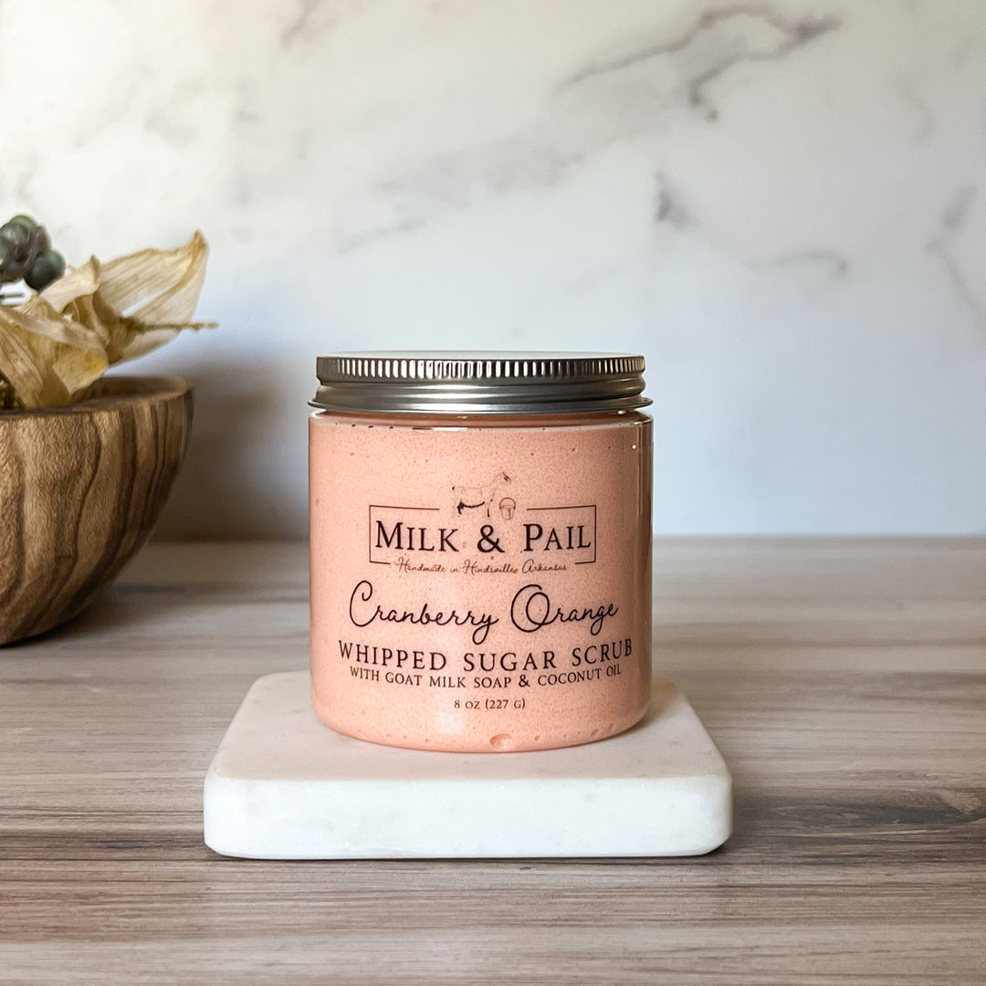 Cranberry Orange Whipped Sugar Scrub
