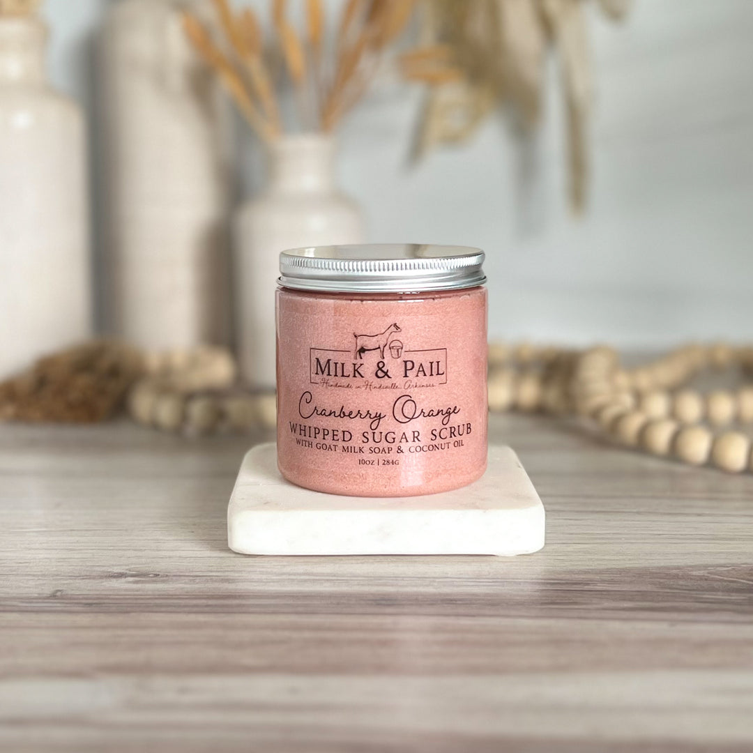 Cranberry Orange Whipped Sugar Scrub