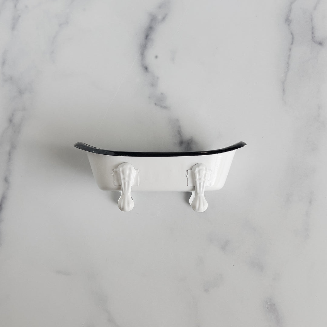 White Bathtub Soap Dish