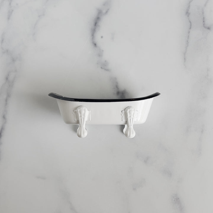 White Bathtub Soap Dish