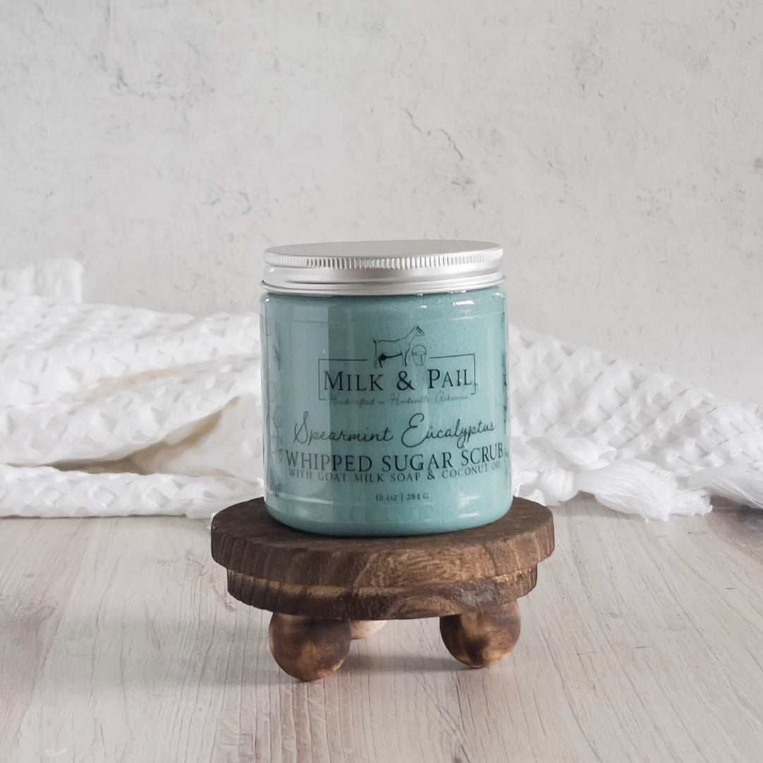 Spearmint Eucalyptus Whipped Sugar Scrub
