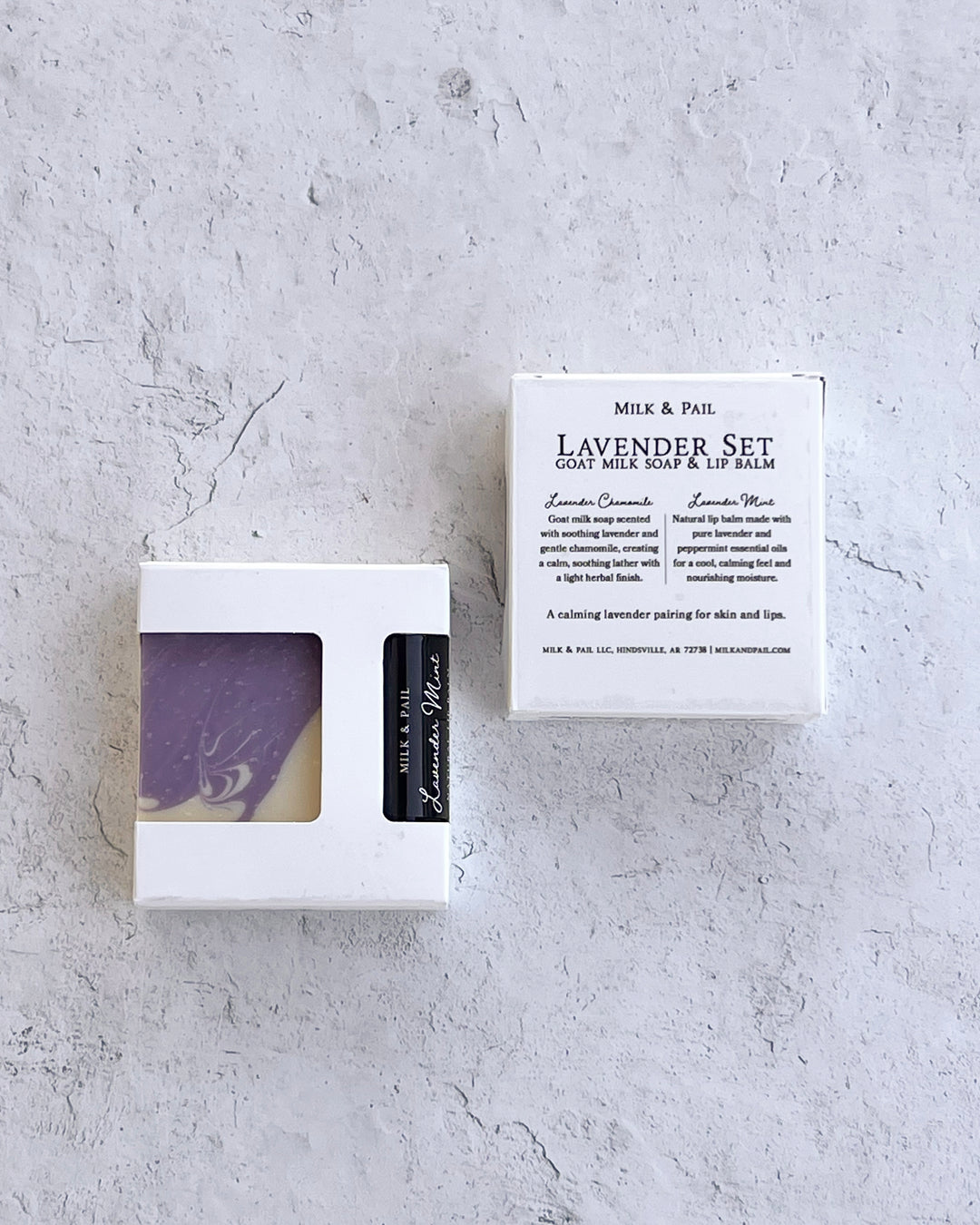 Lavender Set - Goat Milk Soap + Lip Balm