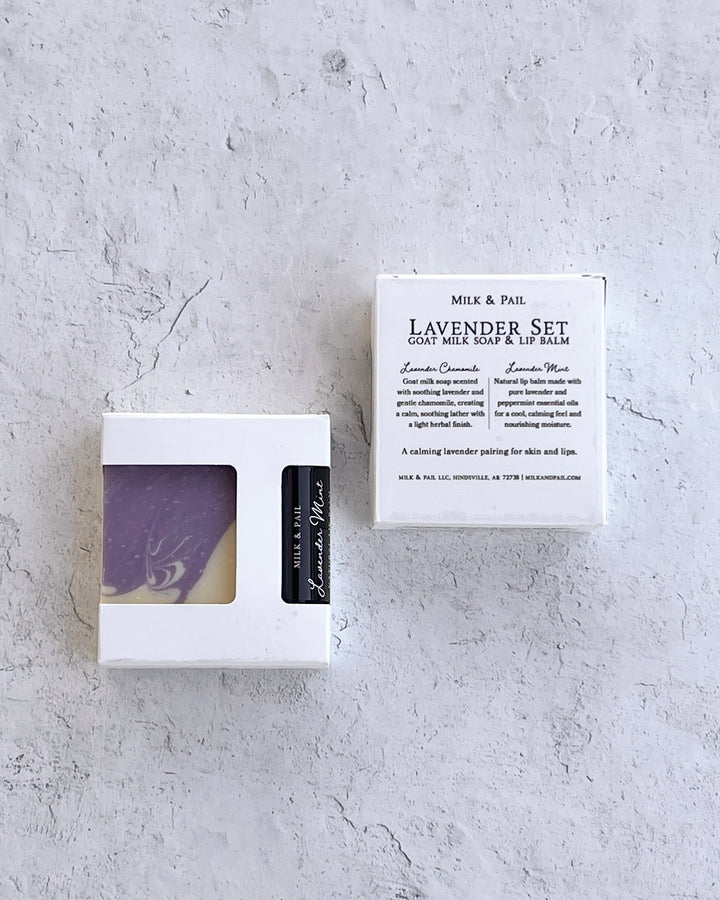 Lavender Set - Goat Milk Soap + Lip Balm