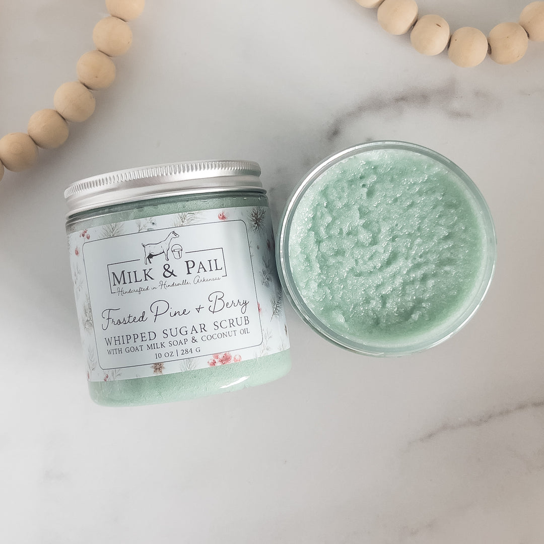 Frosted Pine &amp; Berry Whipped Sugar Scrub