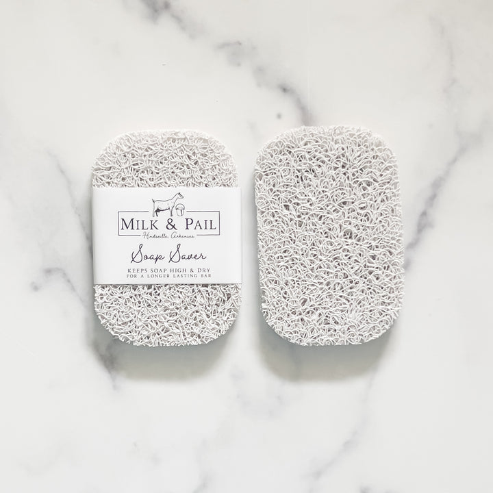 White Soap Saver Lift Pad