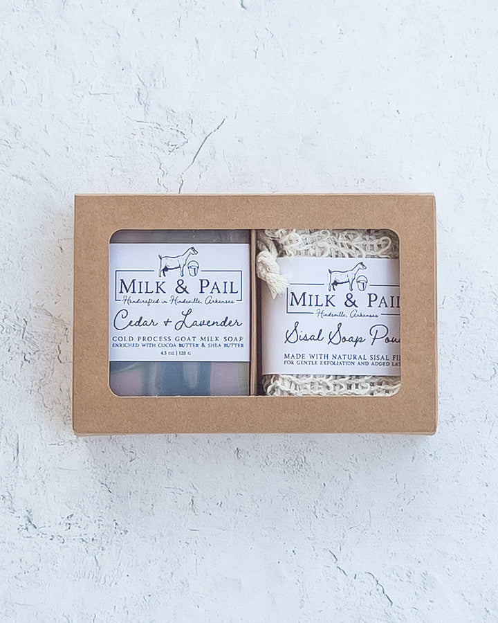 Goat Milk Soap Gift Set with Soap Pouch