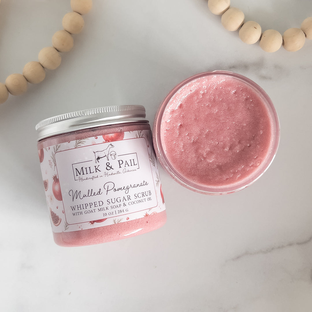 Mulled Pomegranate Whipped Sugar Scrub
