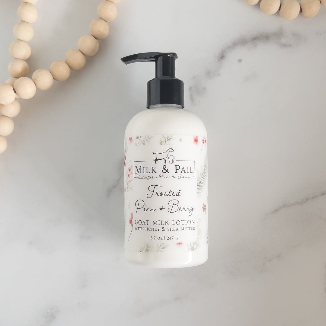 Frosted Pine &amp; Berry Goat Milk Lotion